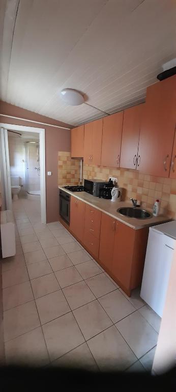 Kuchyňa alebo kuchynka v ubytovaní Lelle Lelke Apartmanház