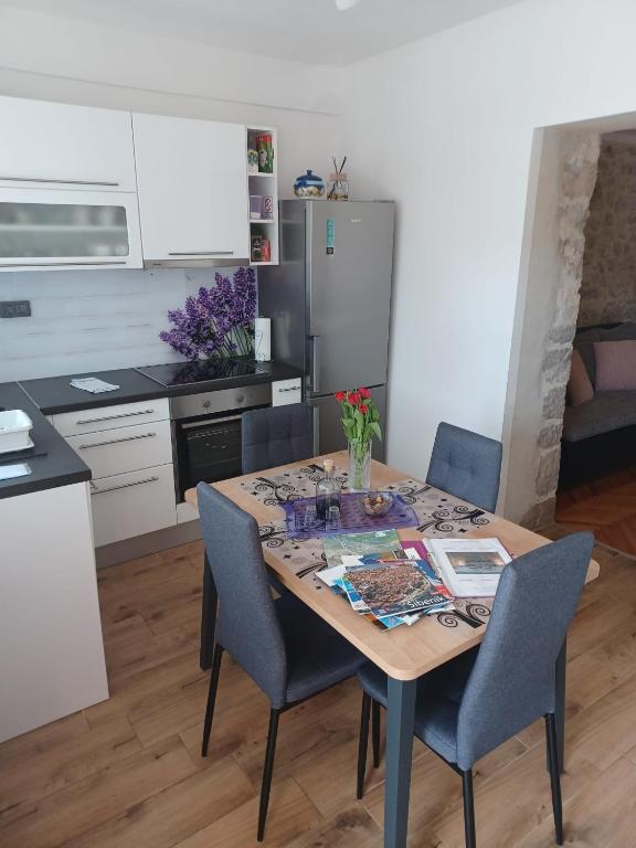Kuchyň nebo kuchyňský kout v ubytování Apartment Karla SNB