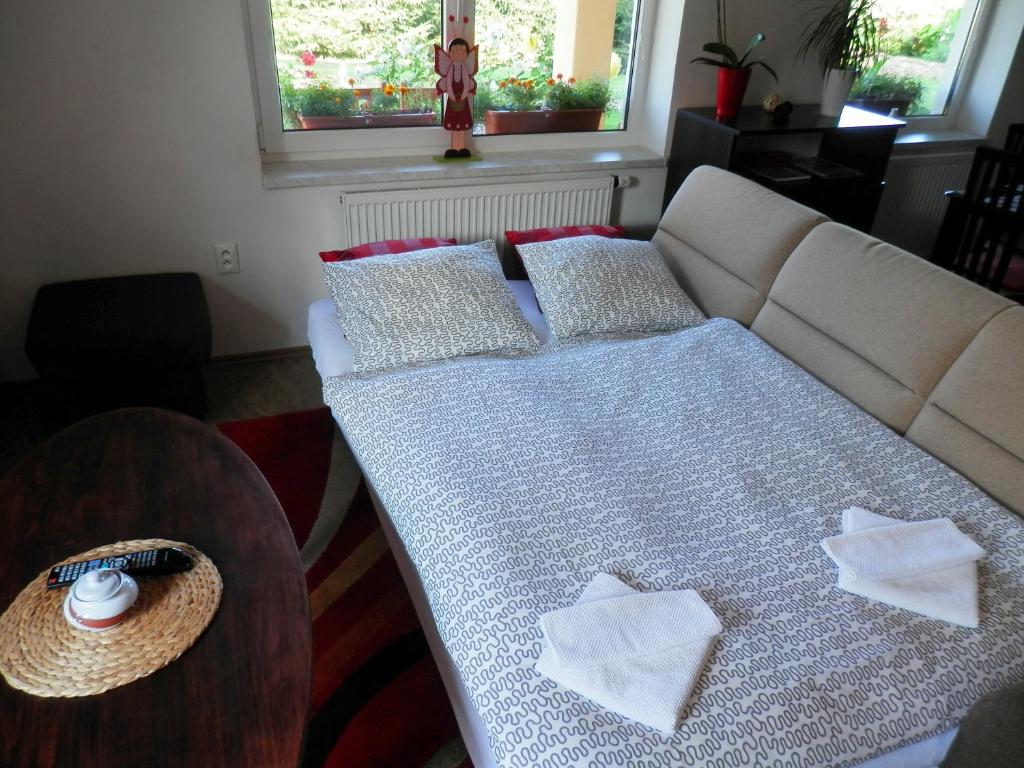 Postel nebo postele na pokoji v ubytování Apartment Boroví