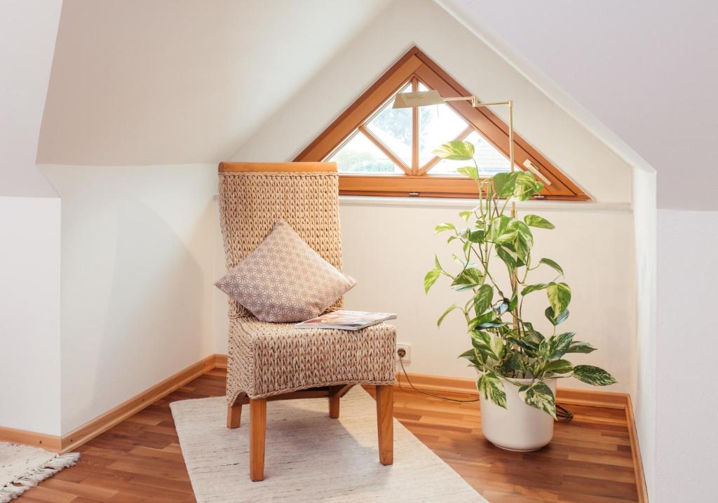 Posezení v ubytování Gästehaus Krappel