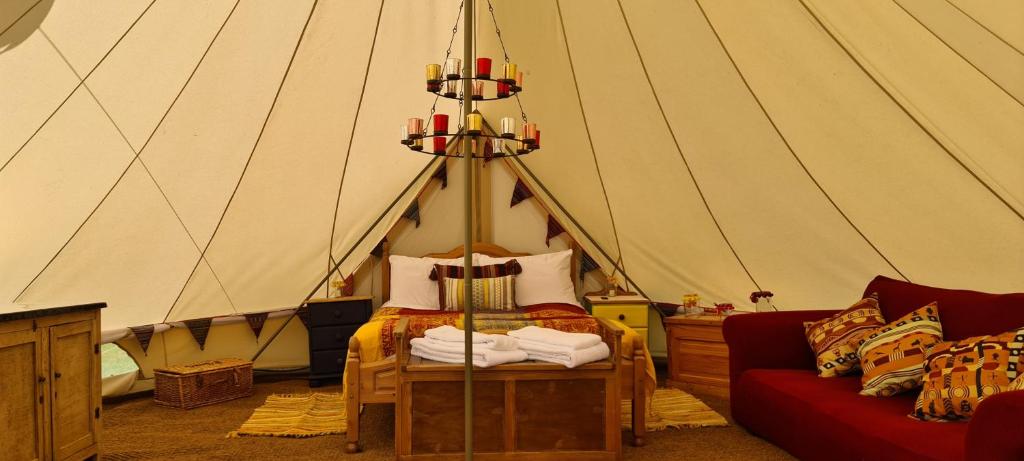 Posezení v ubytování Park Farm Holidays Glamping