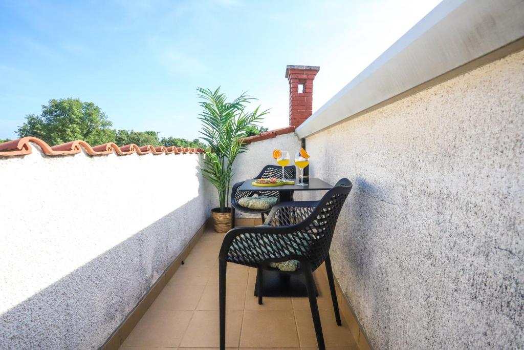 Balkón nebo terasa v ubytování Apartments Residence Radovan 1