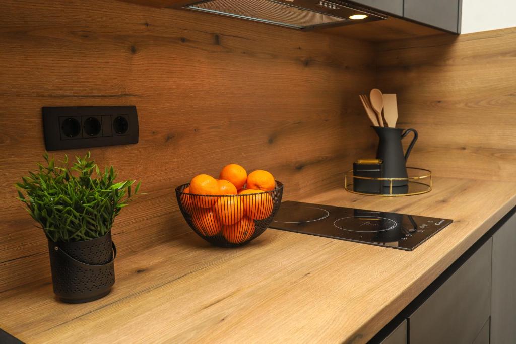Kuchyň nebo kuchyňský kout v ubytování Apartments Residence Radovan 1