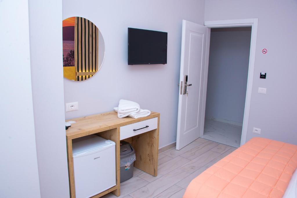 Postel nebo postele na pokoji v ubytování Hotel Beler