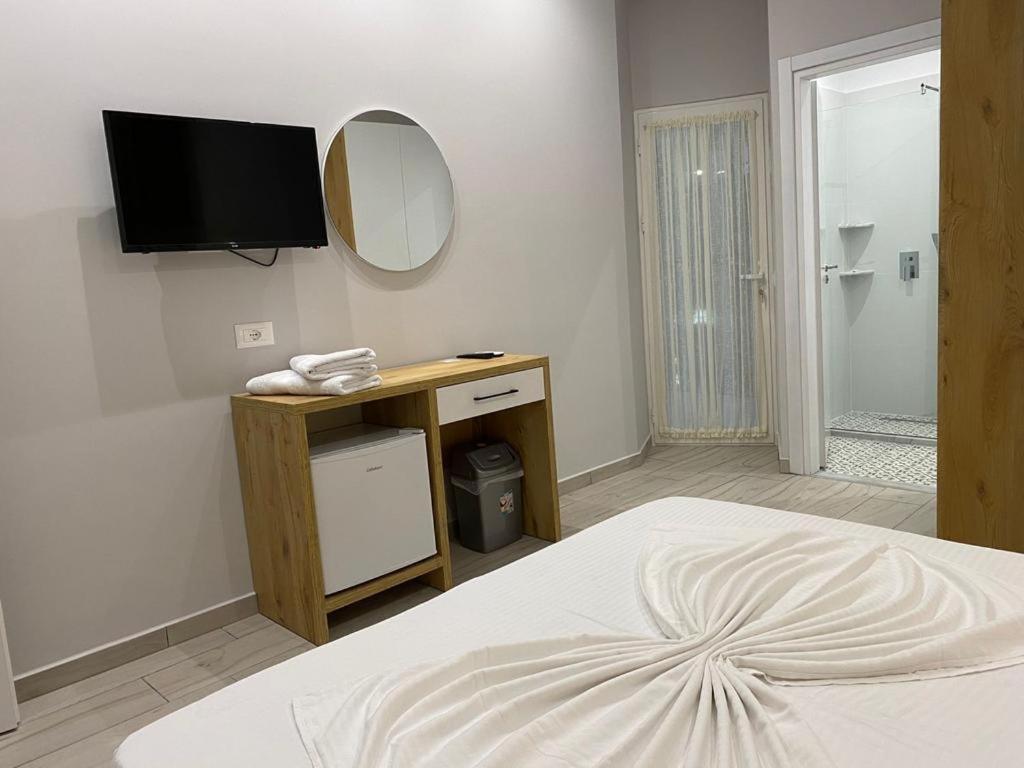 Koupelna v ubytování Hotel Beler