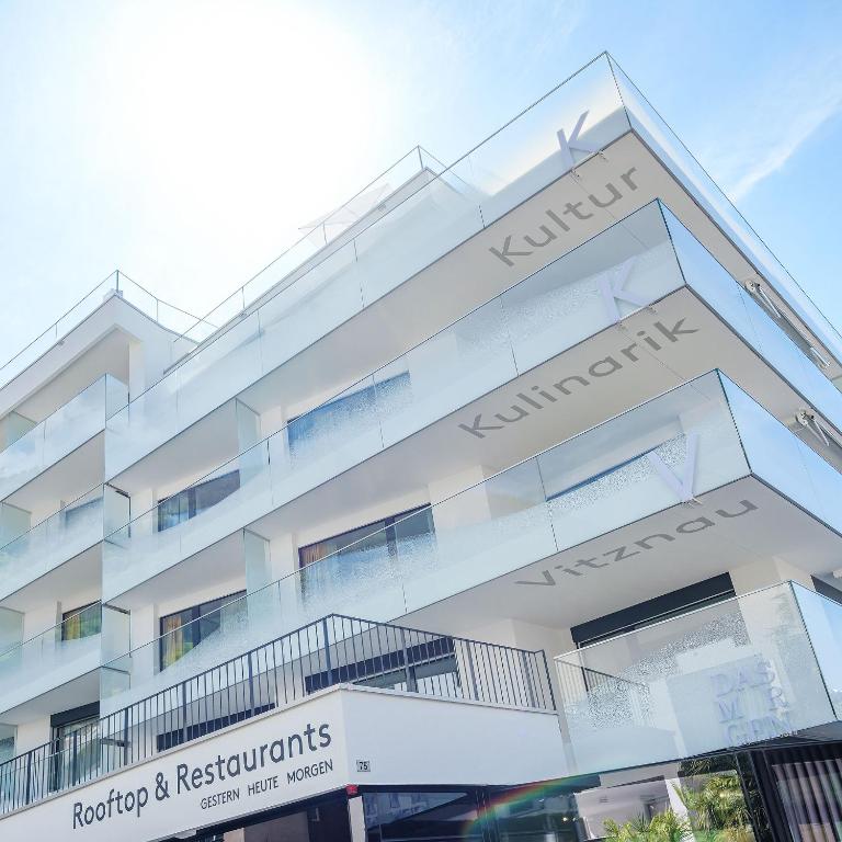 Budova, kde se aparthotel nachází