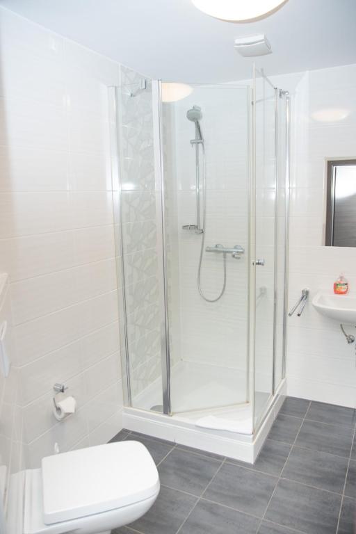 Koupelna v ubytování Hotel Fulda