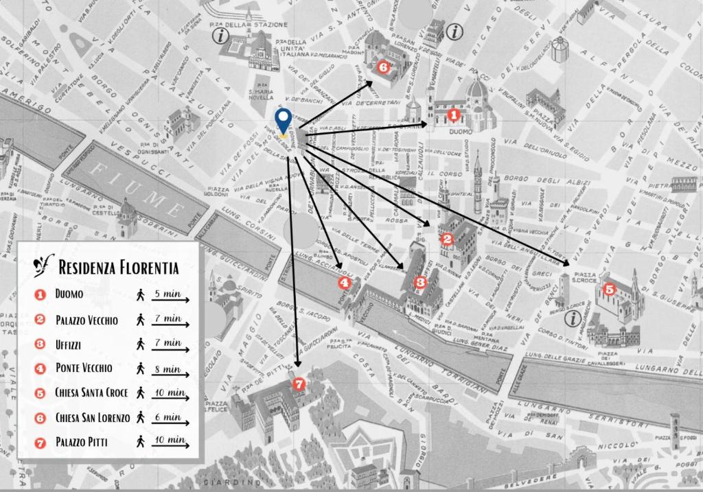 Kép Residenza Florentia szállásáról Firenzében a galériában