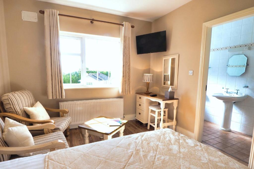 TV a/nebo společenská místnost v ubytování Hillcrest Luxury Apartment