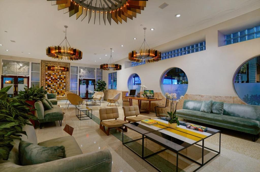 Posezení v ubytování The Tony Hotel South Beach