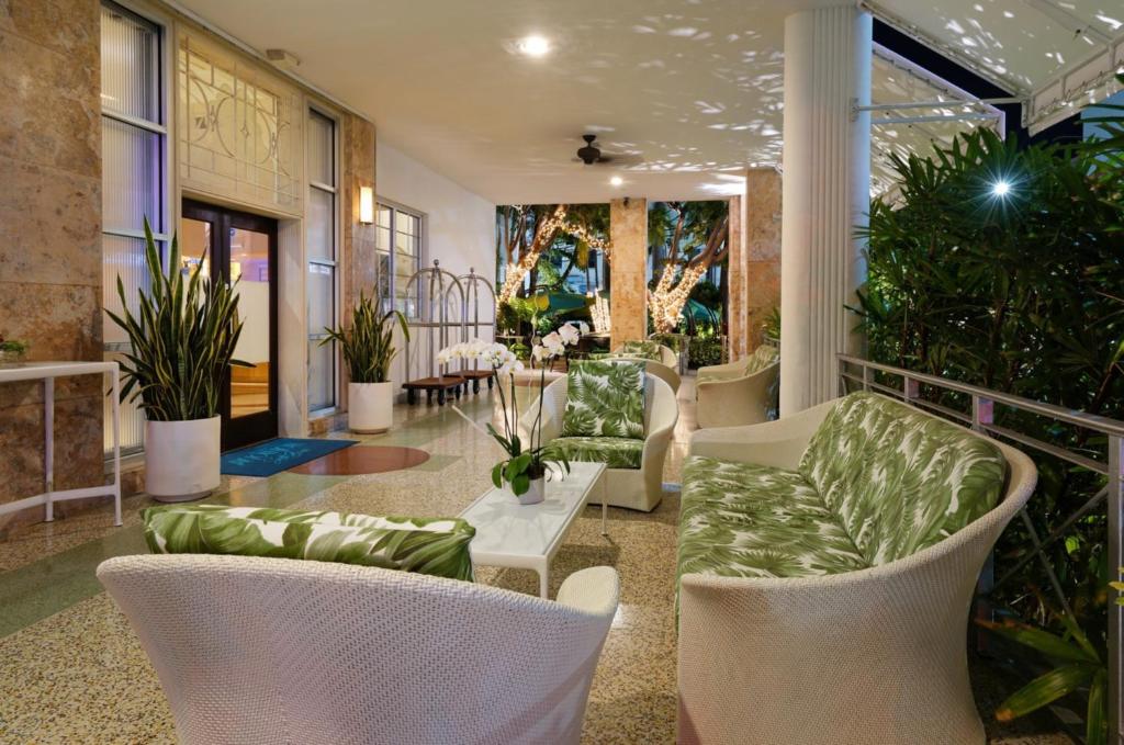 Posezení v ubytování The Tony Hotel South Beach