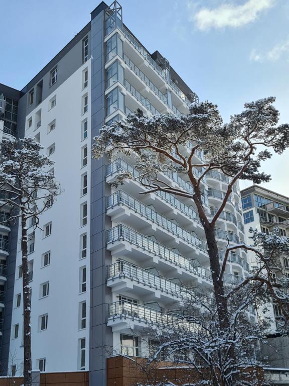 Budynek, w którym mieści się apartament