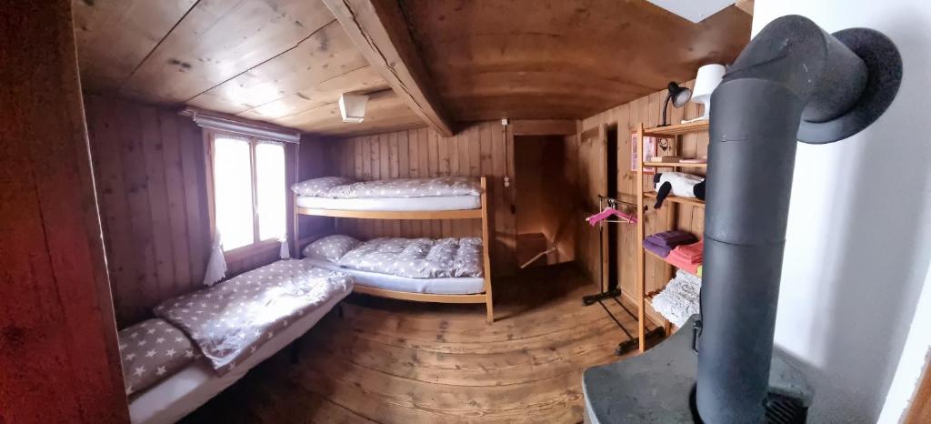 Postel nebo postele na pokoji v ubytování Wettermatte
