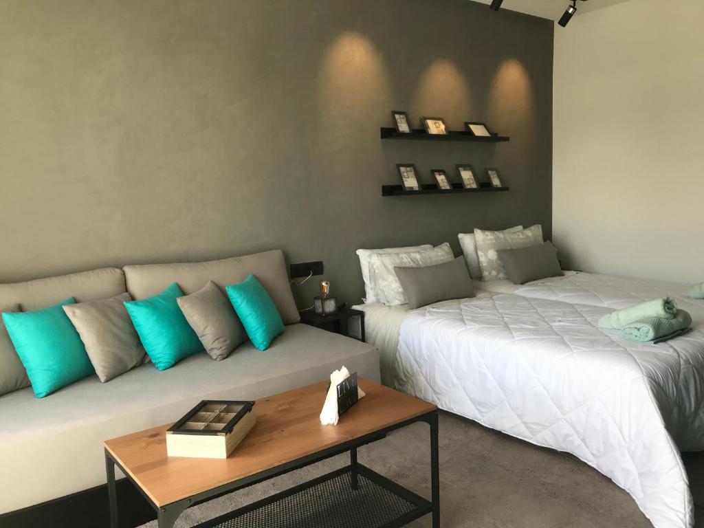 Postel nebo postele na pokoji v ubytování RABAT Residence - OCEAN STAY