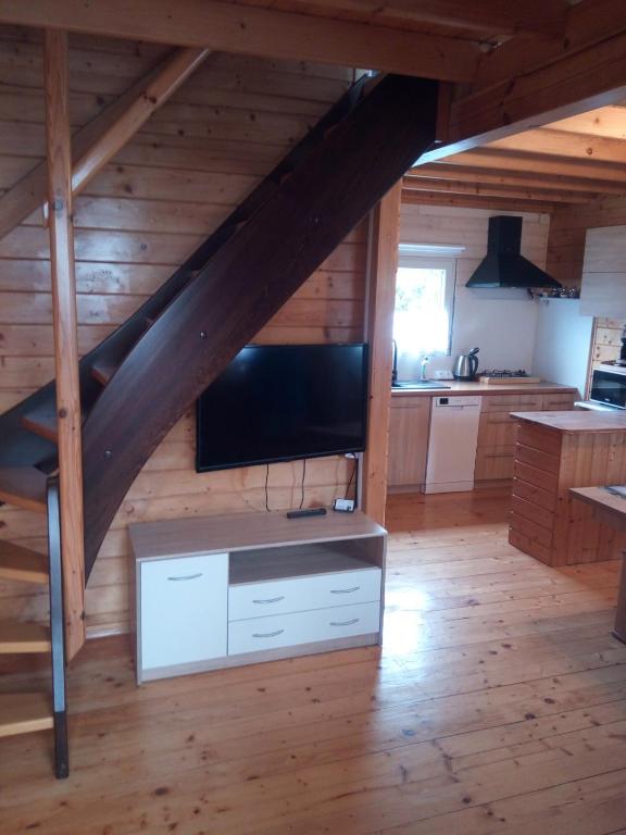 Kuchyň nebo kuchyňský kout v ubytování Domek letniskowy