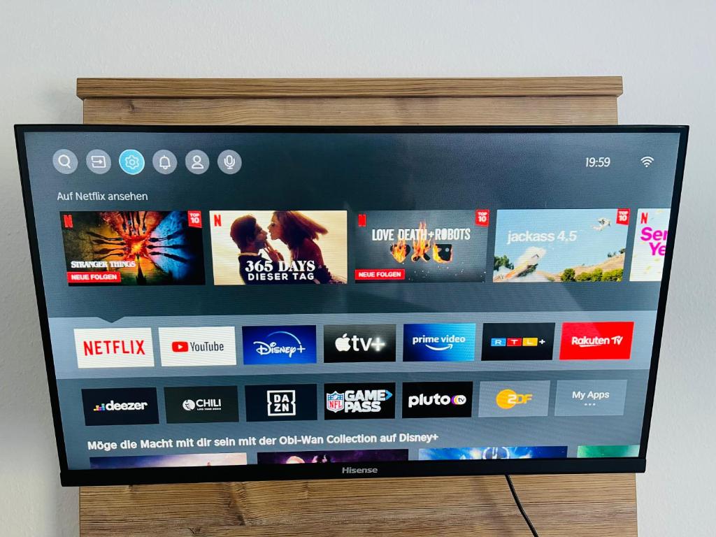 TV a/nebo společenská místnost v ubytování Keller Höhe