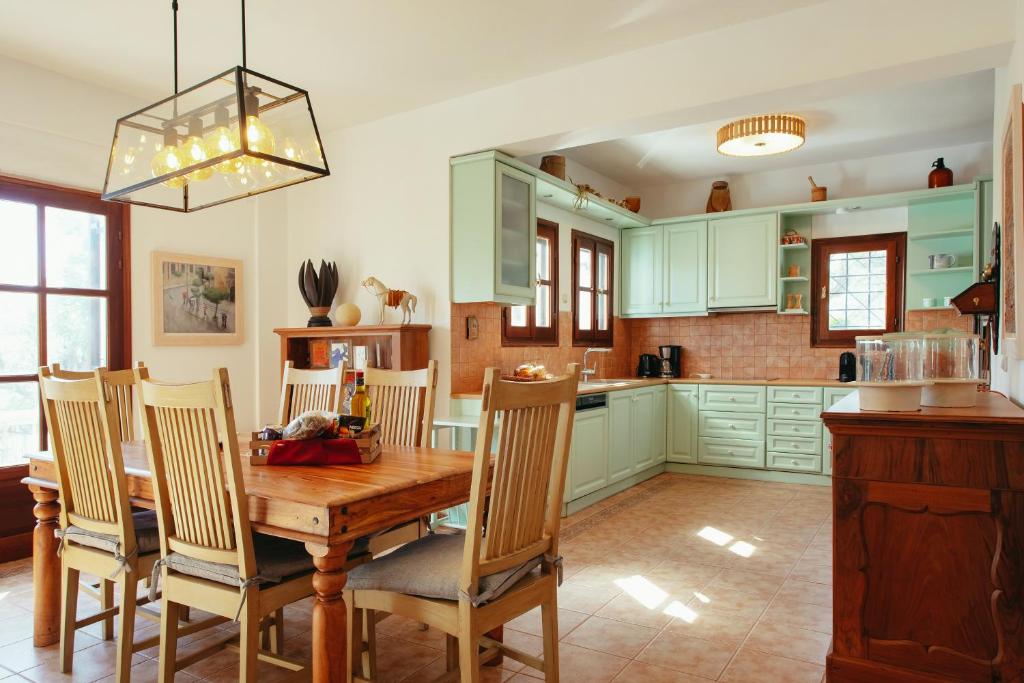 Kuchnia lub aneks kuchenny w obiekcie Βίλλα Φανούλα Villa Fanoula