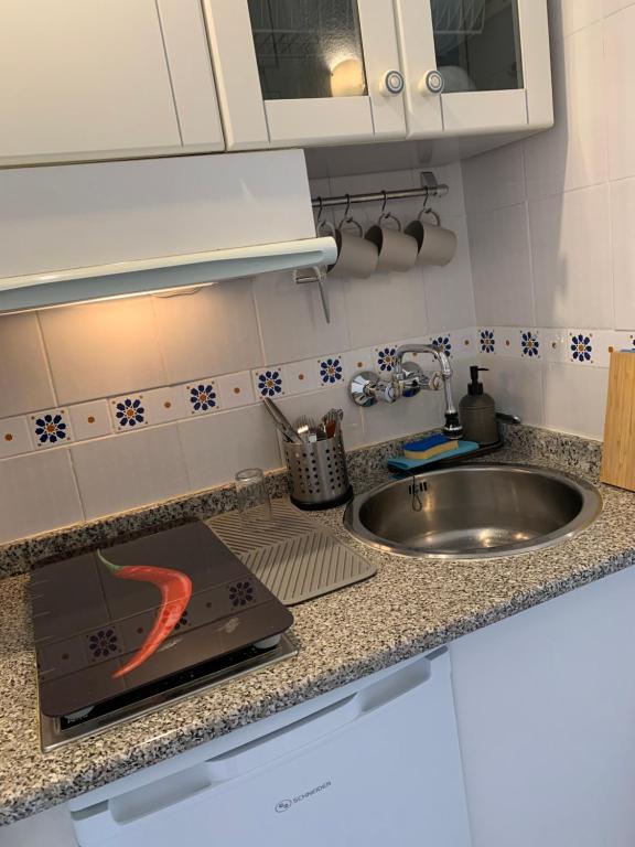Kuchyň nebo kuchyňský kout v ubytování Estudio KATERINA