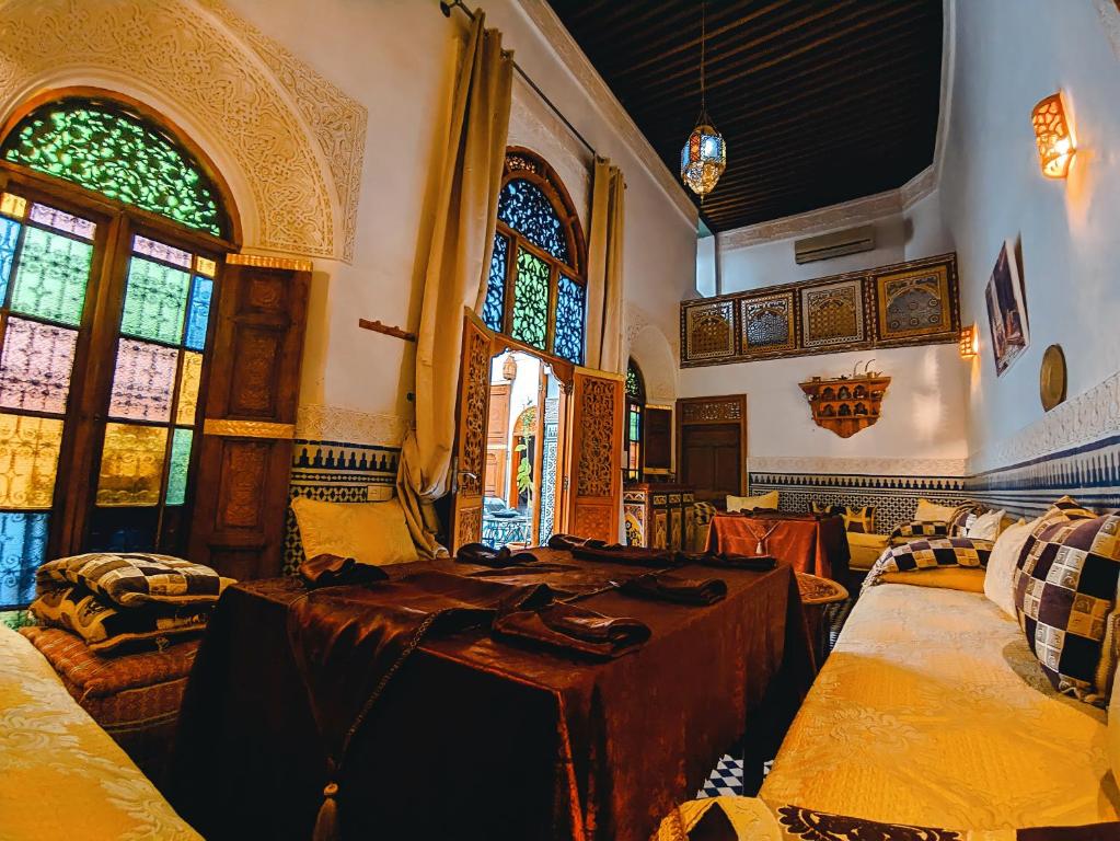 Posezení v ubytování Riad Fès Center