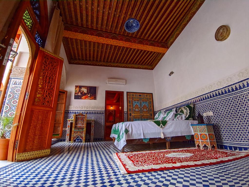 Posezení v ubytování Riad Fès Center