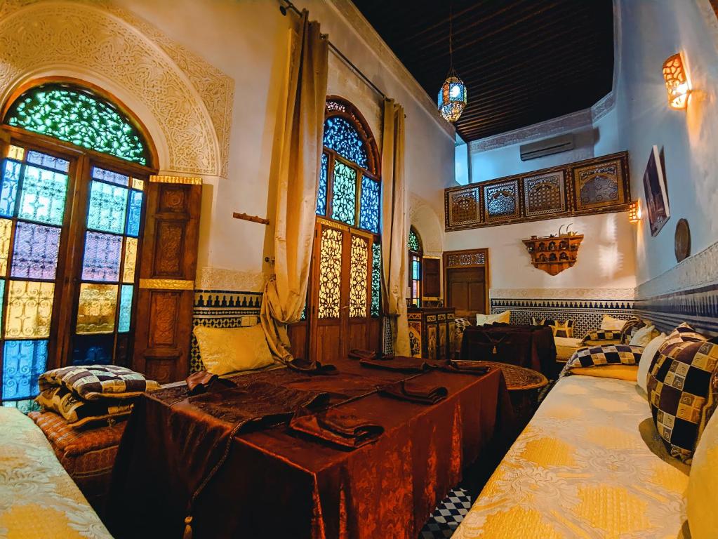 Posezení v ubytování Riad Fès Center