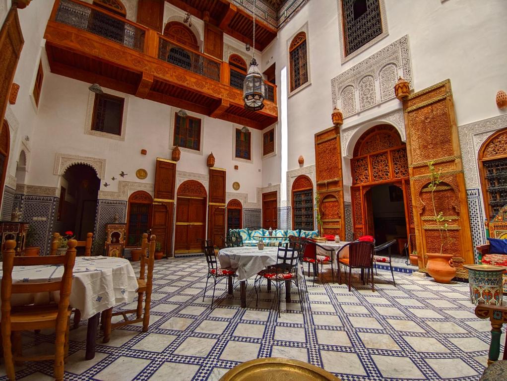Posezení v ubytování Riad Fès Center