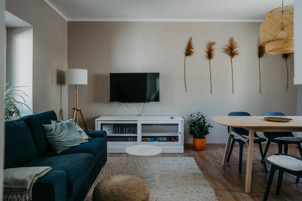 TV a/nebo společenská místnost v ubytování Haus Mörbisch