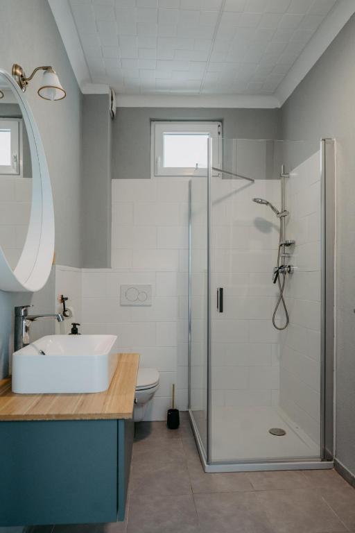 Koupelna v ubytování Haus Mörbisch