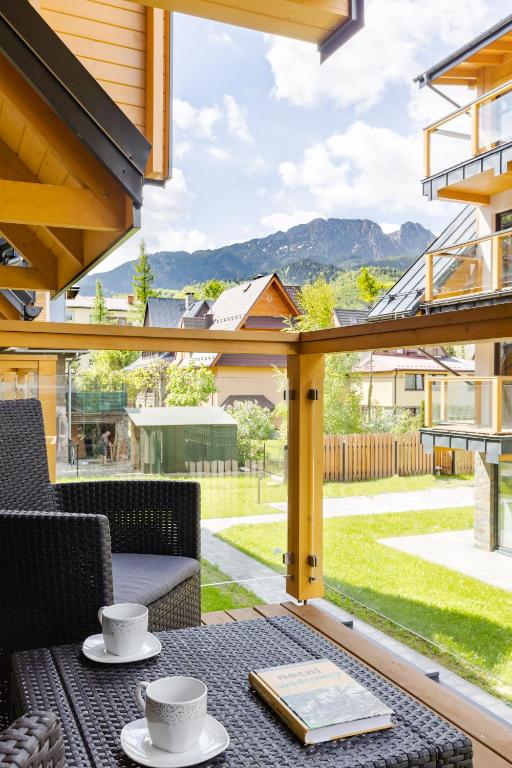 Výhľad na hory alebo výhľad na hory priamo z apartmánu