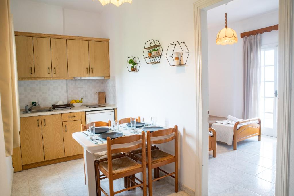 Kuchyň nebo kuchyňský kout v ubytování Villa Bambas Resort