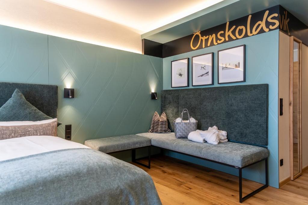 Postel nebo postele na pokoji v ubytování Hotel Jens Weissflog