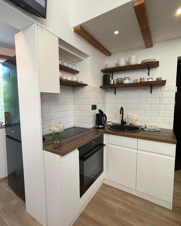 Eldhús eða eldhúskrókur á Forest House Divcibare