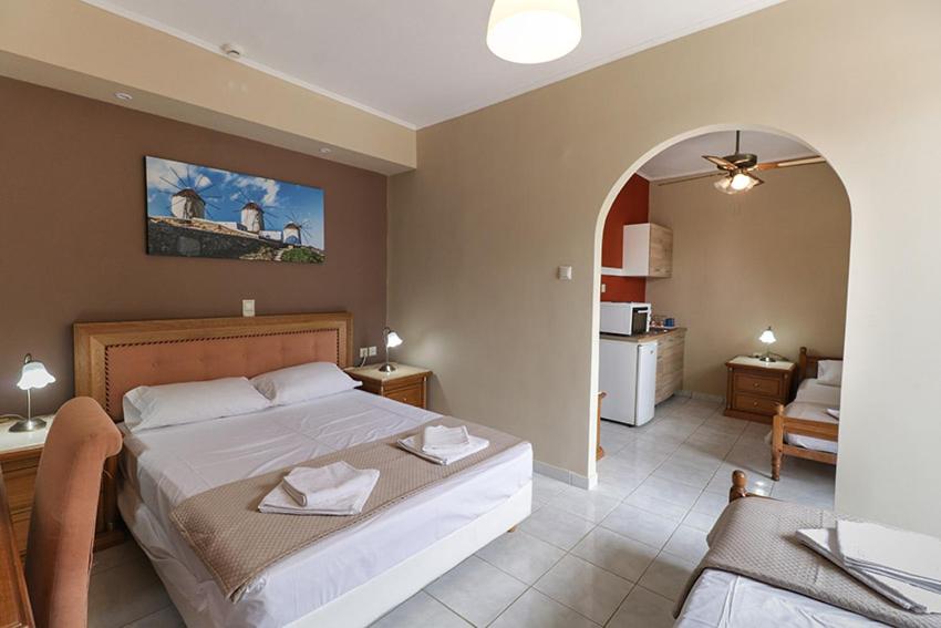 Katil atau katil-katil dalam bilik di Moka Evia Island