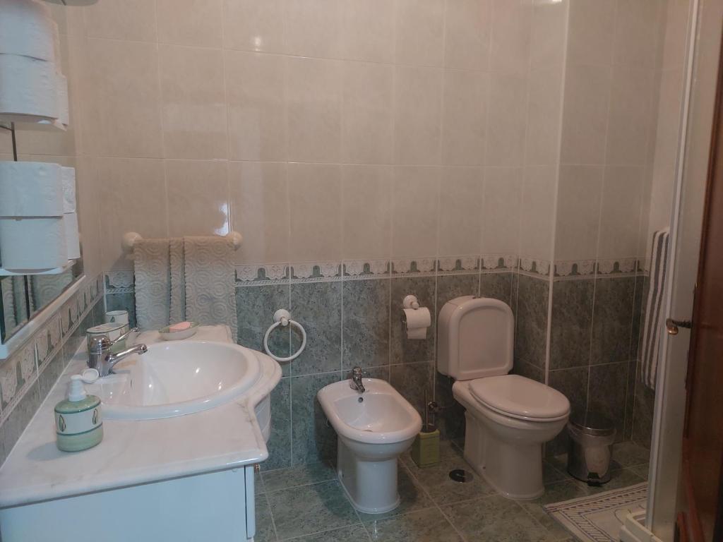 Koupelna v ubytování Casa Branca Pinhal
