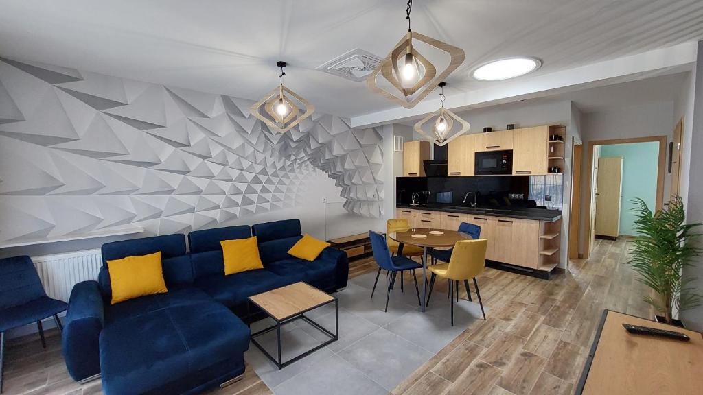 Kuchyň nebo kuchyňský kout v ubytování Apartament Wilczy Potok 400m od wyciągu Beskid Sport Arena - Dream Apart