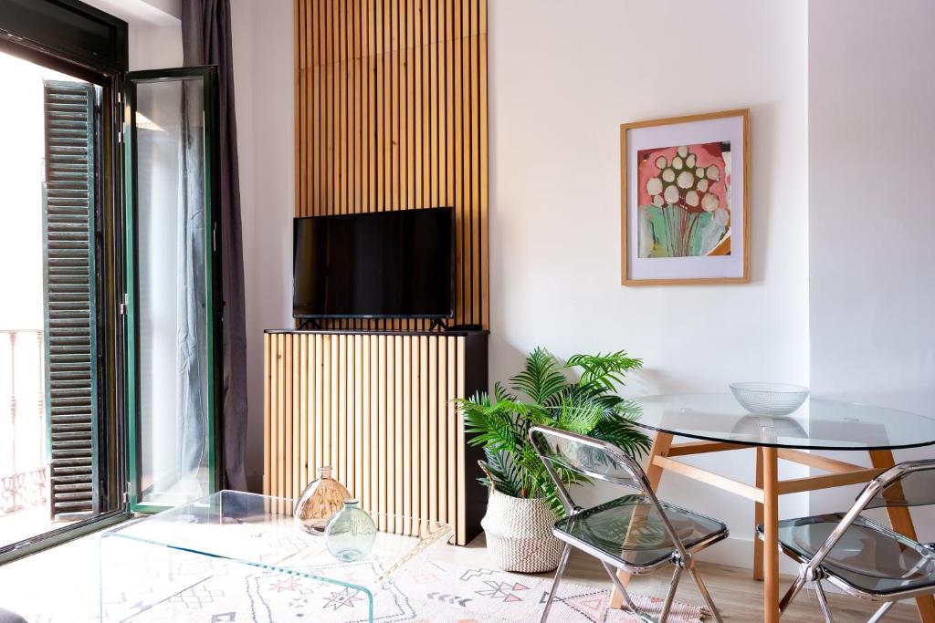 TV a/nebo společenská místnost v ubytování Tourist House Alfalfa