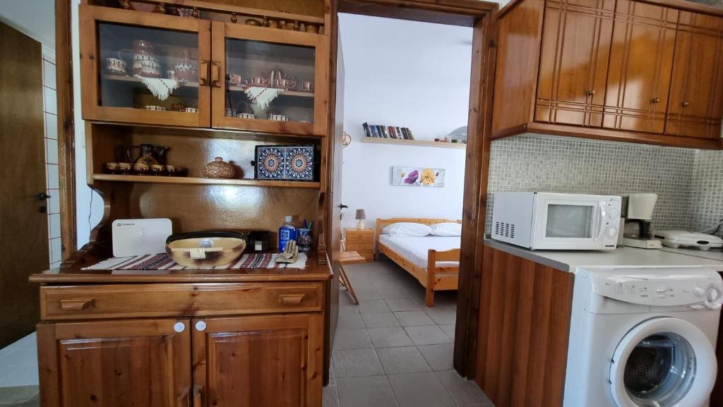 Kuchyň nebo kuchyňský kout v ubytování Sophia's cottage
