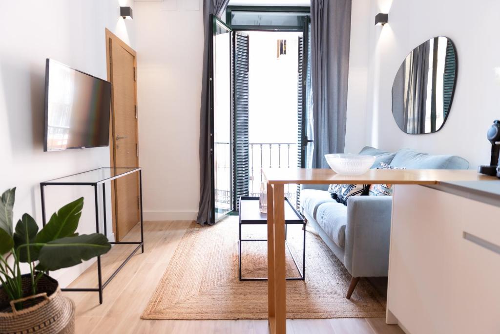 TV a/nebo společenská místnost v ubytování Tourist House Alfalfa