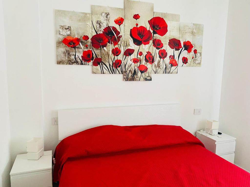 Posteľ alebo postele v izbe v ubytovaní La Casa di Chiara