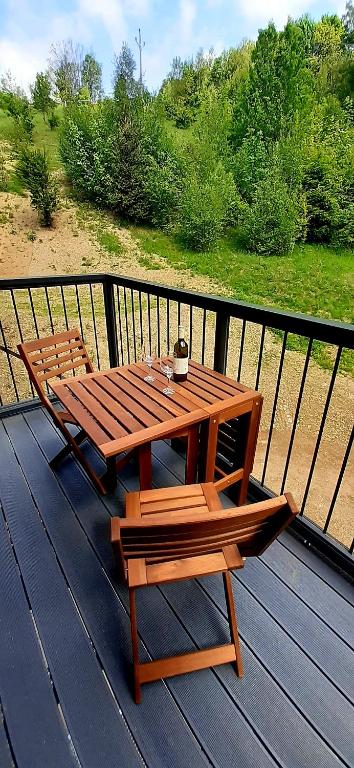 Balkón nebo terasa v ubytování Apartmán HYGGE Bratrouchov