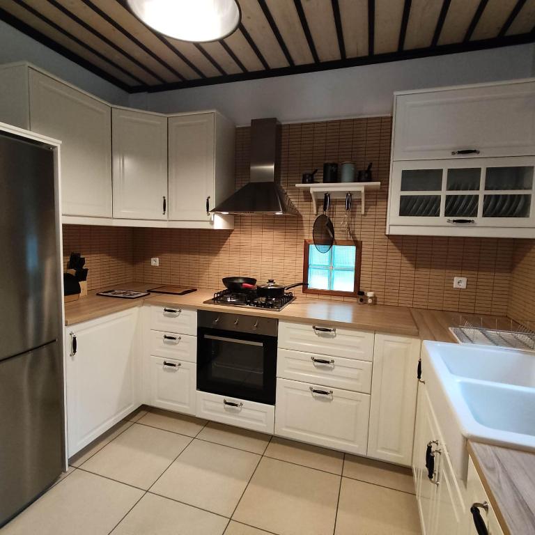 Kuchyňa alebo kuchynka v ubytovaní Vrionis House