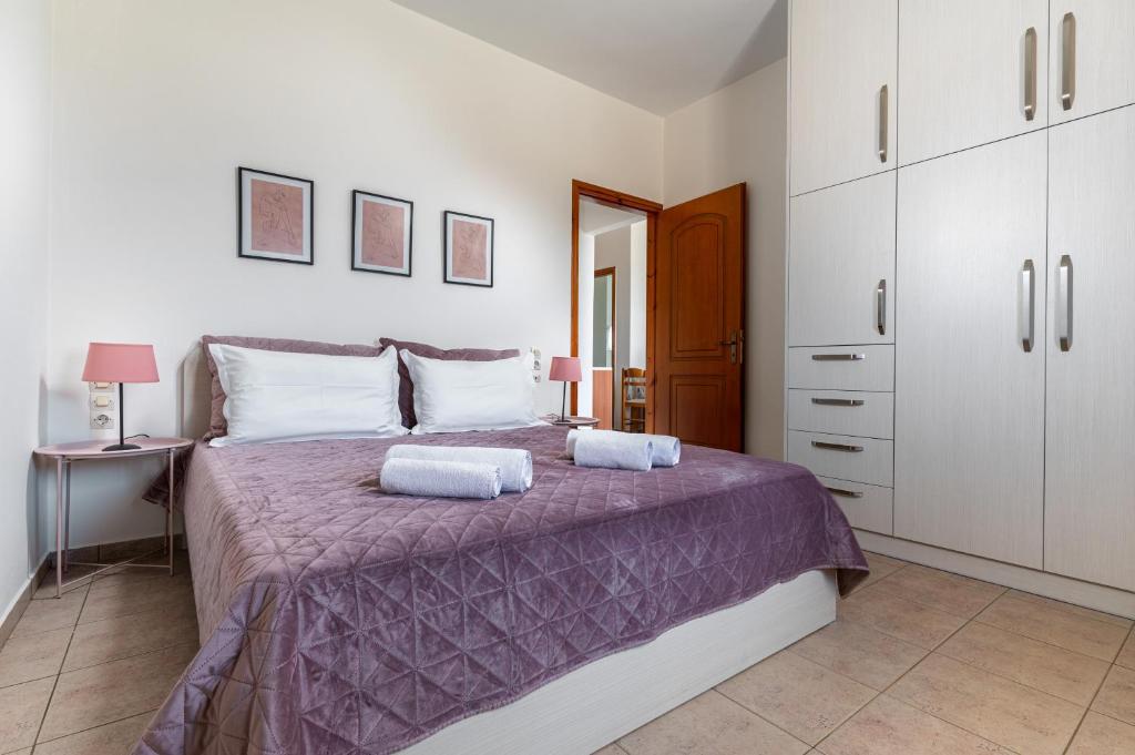 Posteľ alebo postele v izbe v ubytovaní Sea view Pine house