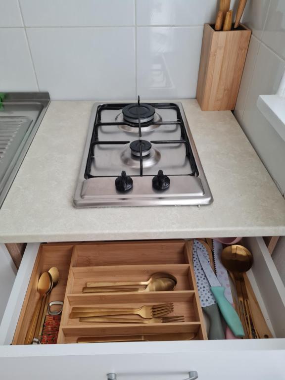 Kuchyňa alebo kuchynka v ubytovaní Apartment for two