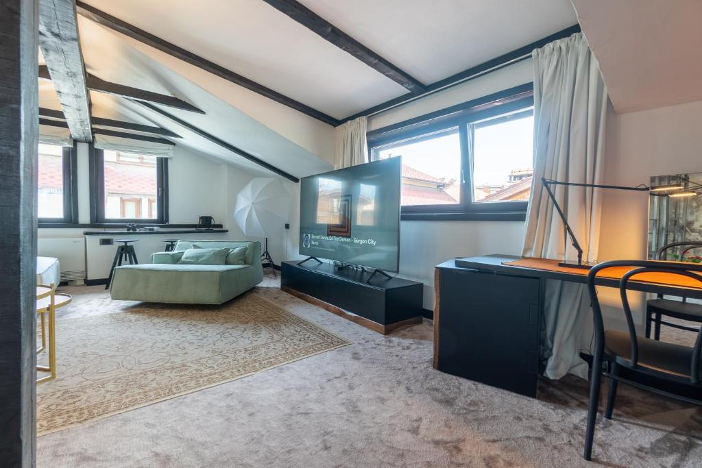 Posezení v ubytování Bashtin Dom - Skabrin House