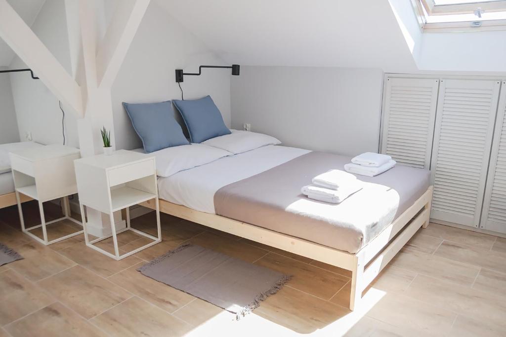 Postel nebo postele na pokoji v ubytování Apart Hostel S8