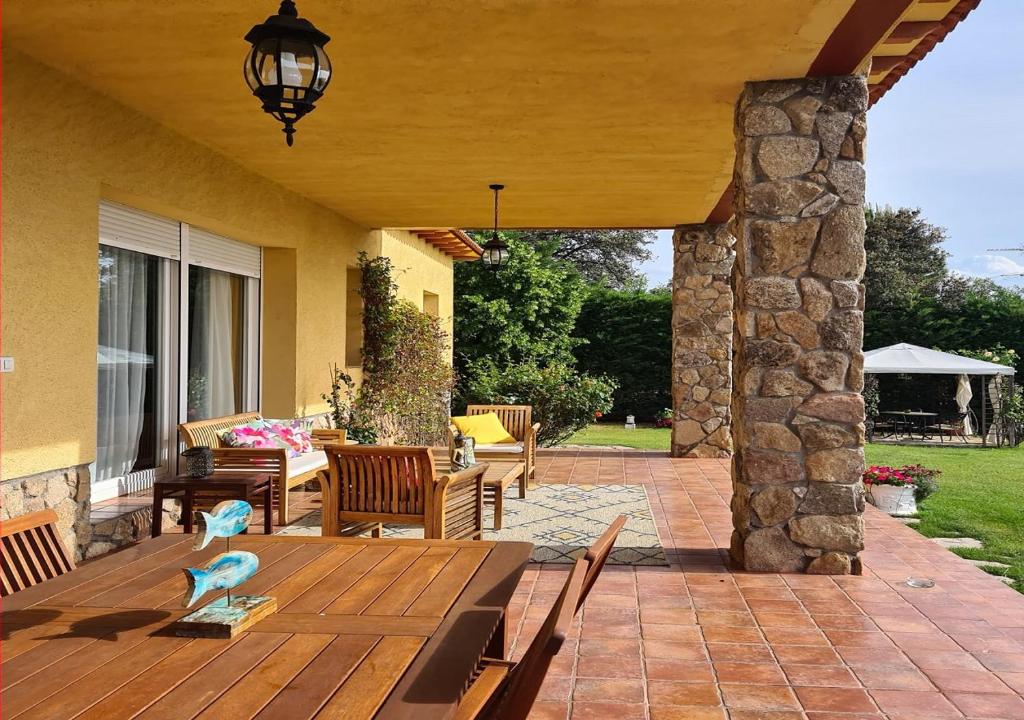 Vonkajšia záhrada v ubytovaní Villa Prana