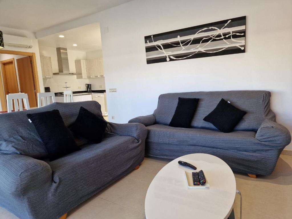 Posedenie v ubytovaní Riumar "Marc", 550m to beach, private pool, On-Site-Service, dog beach