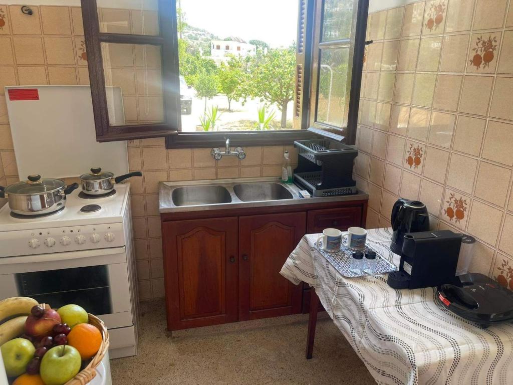 Kuchyňa alebo kuchynka v ubytovaní Aegean Endless Summer Villa Pefkos