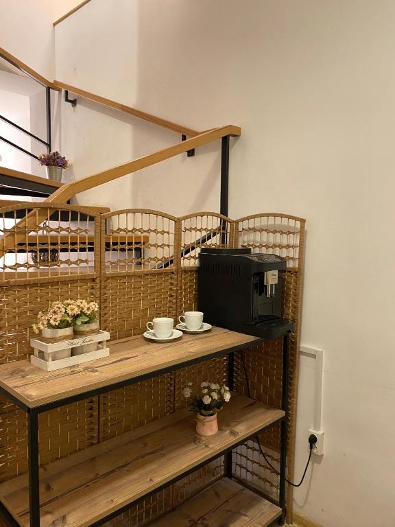Příslušenství pro přípravu čaje a kávy v ubytování Hotel Cité