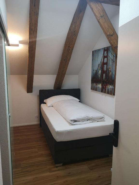 Postel nebo postele na pokoji v ubytování Landgasthof Schwanen